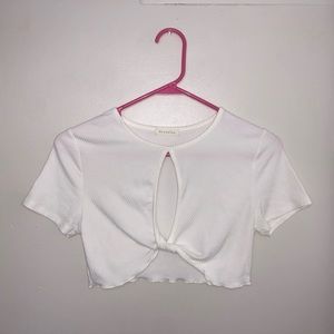 White Crop Top